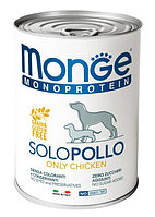 Паштет для собак Monge Dog Monoprotein Adult Chicken (курица) 400 гр