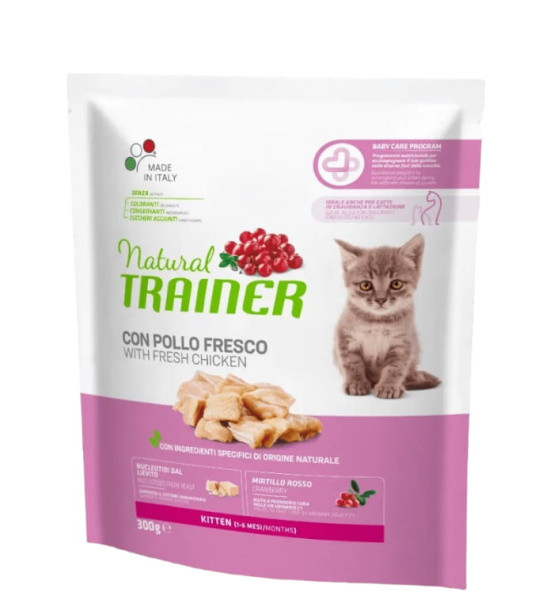 Сухой корм для котят Trainer Natural Kitten (курица) 0.3 кг - фото 1 - id-p224821785