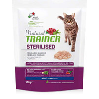 Сухой корм для стерилизованных кошек Trainer Natural Adult Sterilised (белое мясо) 0.3 кг