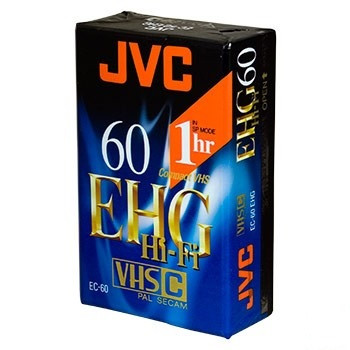 Видеокассета VHS-C - JVC EC-60 EHG 60минут (Made in Japan)