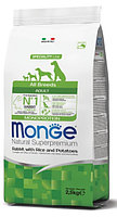 Сухой корм для собак Monge Dog Monoprotein Adult All Breeds (кролик, рис) 2.5 кг