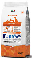 Сухой корм для собак Monge Dog Monoprotein Adult All Breeds (утка, рис, картофель) 2.5 кг