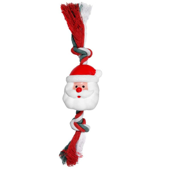 Игрушка для собак NEW YEAR "Дед Мороз с веревкой" Triol (12101167) - фото 1 - id-p219459753