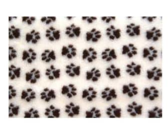 Коврик меховой для собак ProFleece Большая лапа 1х1.6 м, черный/белый - фото 1 - id-p220289615