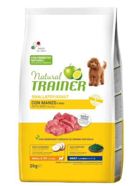 Сухой корм для собак мелких пород Trainer Natural Adult Mini (говядина) 2 кг - фото 1 - id-p224821812