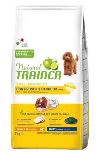 Сухой корм для собак мелких пород Trainer Natural Adult Mini (ветчина) 7 кг - фото 1 - id-p224821819