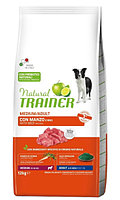 Сухой корм для собак средних пород Trainer Natural Adult Medium (говядина) 12 кг