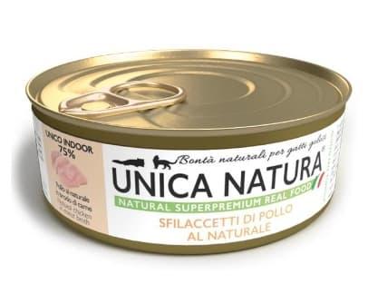 Консервы для кошек Unica Natura UNICO INDOOR Филе курицы 70 гр - фото 1 - id-p223626010