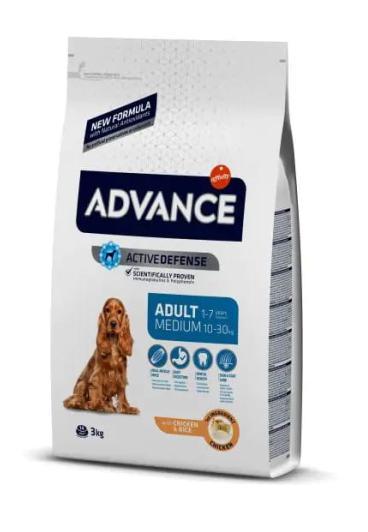 Сухой корм для собак средних пород Advance Dog Adult Medium (курица) 3 кг - фото 1 - id-p224821703