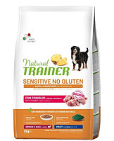 Сухой корм для собак Trainer Natural Sensitive No Gluten Medium&Maxi Adult (кролик) 3 кг