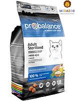 Сухой корм для стерилизованных кошек ProBalance Cat Sterilized 1.8 кг