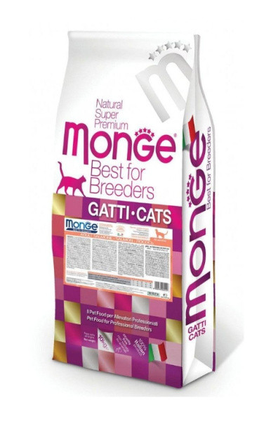 Сухой корм для кошек NEW Monge Cat Monoprotein Adult (лосось) 10 кг - фото 1 - id-p224821755