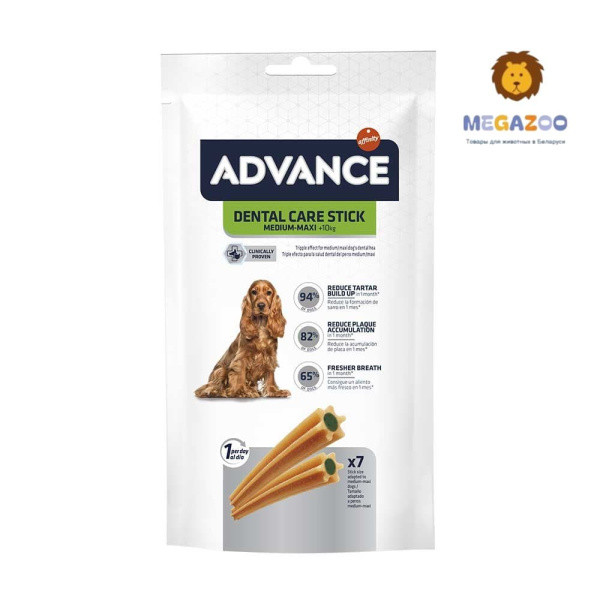 Лакомство для собак средних и крупных пород Advance Dental Care Stick Medium/Maxi 180 гр - фото 1 - id-p224821864
