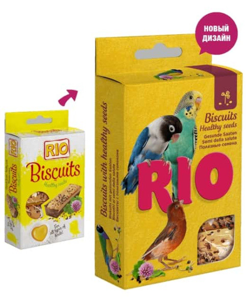 Бисквиты для всех видов птиц с полезными семенами "RIO" - фото 1 - id-p224454781