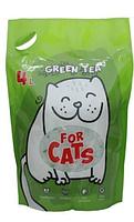 FOR CATS Наполнитель силикагелевый (зеленый чай) 8 л