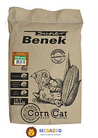 Кукурузный наполнитель Super Benek Corn Cat Запах травы 14 л