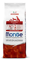 Сухой корм для собак Monge Dog Monoprotein Adult All Breeds (ягненок, рис, картофель) 12 кг