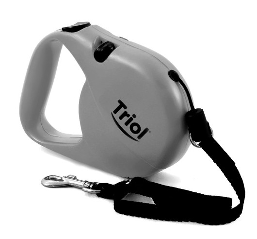 Поводок-рулетка Triol Fest, трос до 10 кг/5 м серый (11131001) - фото 1 - id-p219459692