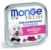 Паштет для собак Monge Fresh Dog Adult (говядина) 100 гр