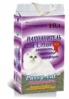 Бентонитовый наполнитель Pussy-cat Комкующийся 10 л