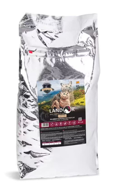 Сухой корм для кошек LANDOR Adult Cat Sterilized (кролик, рис) 10 кг - фото 1 - id-p219460028
