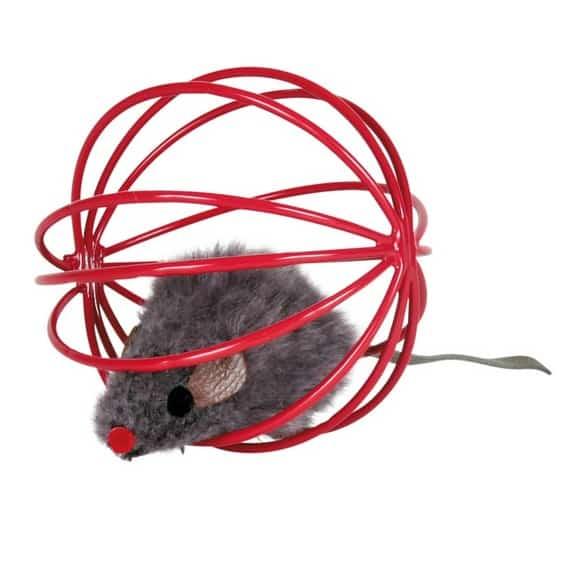 Набор игрушек для кошки в виде мышей в шаре из проволки, диам. 6 см, 24 шт (4115) - фото 1 - id-p223625831