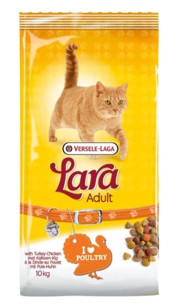 Сухой корм для кошек LARA (индейка, курица) 10 кг - фото 1 - id-p220289513