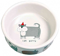 Набор мисок керамических (4 шт) для кошек с изображением 0.2 л/диам.11 см (4008) №1