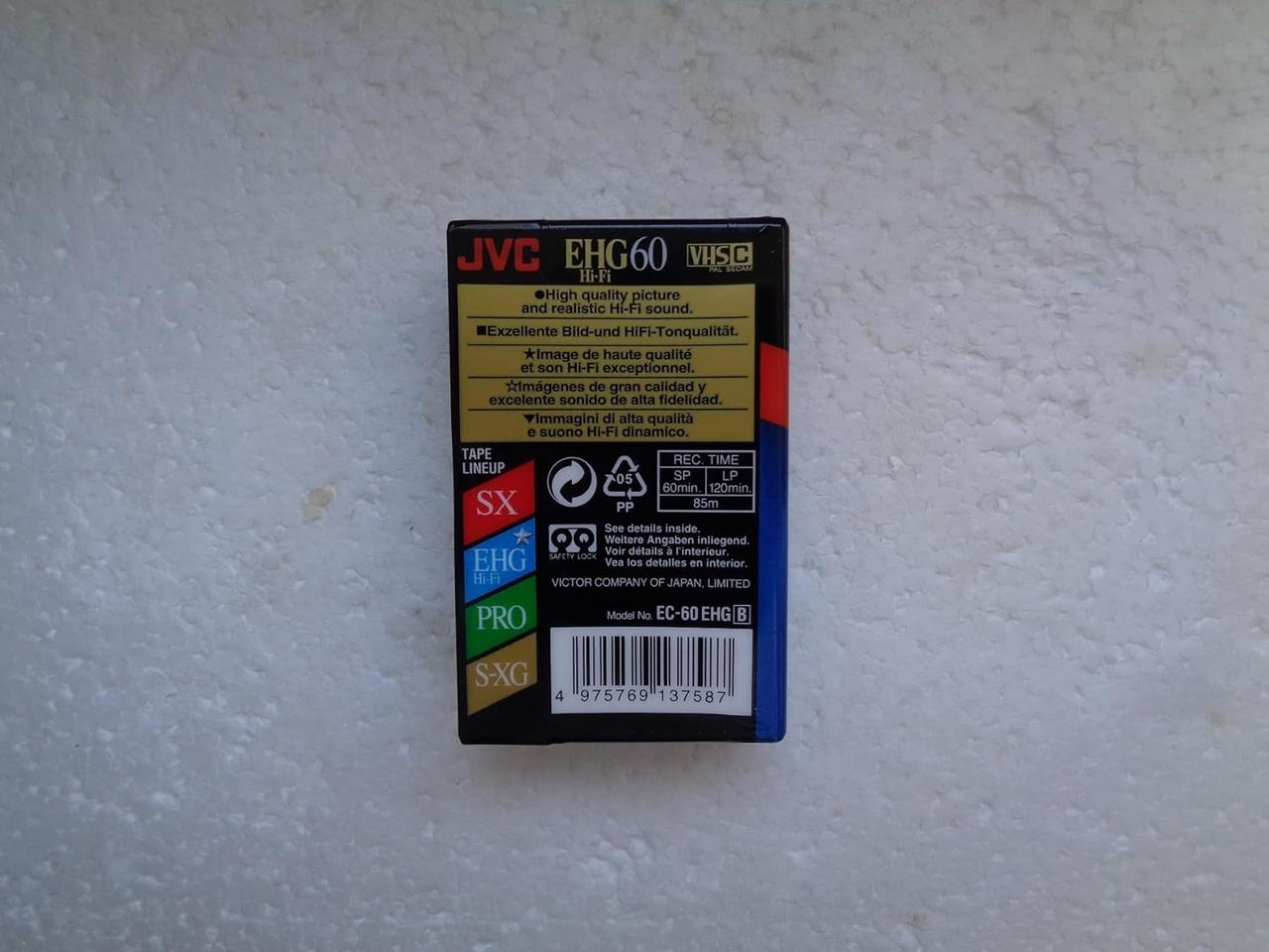 Видеокассета VHS-C - JVC EC-60 EHG 60минут (Made in Japan) - фото 2 - id-p227162595