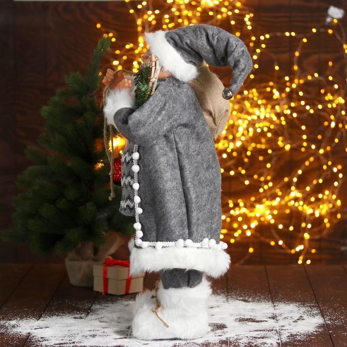 Дед Мороз "В сером тулупе со снегоступами" 60 см - фото 2 - id-p227163079