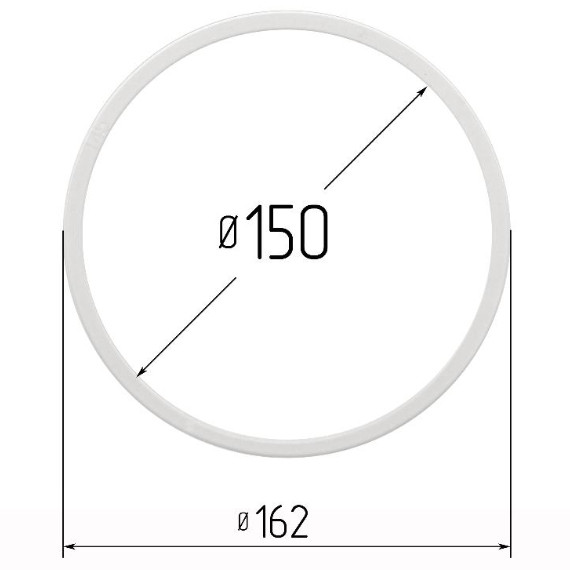 Кольцо прозрачное Ø 150 мм