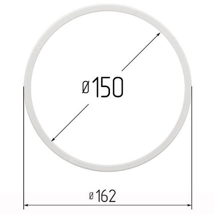 Кольцо прозрачное Ø 150 мм, фото 2