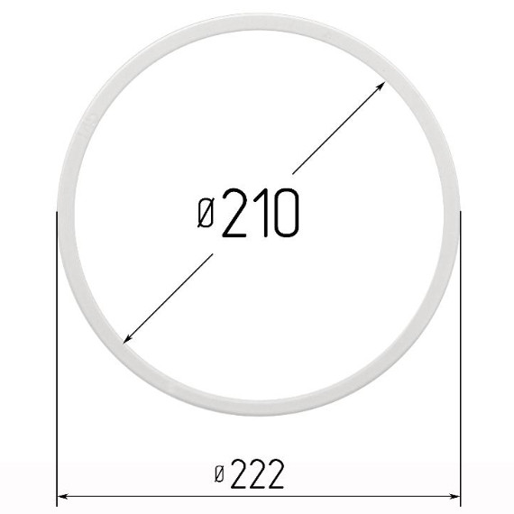 Кольцо прозрачное Ø 210 мм