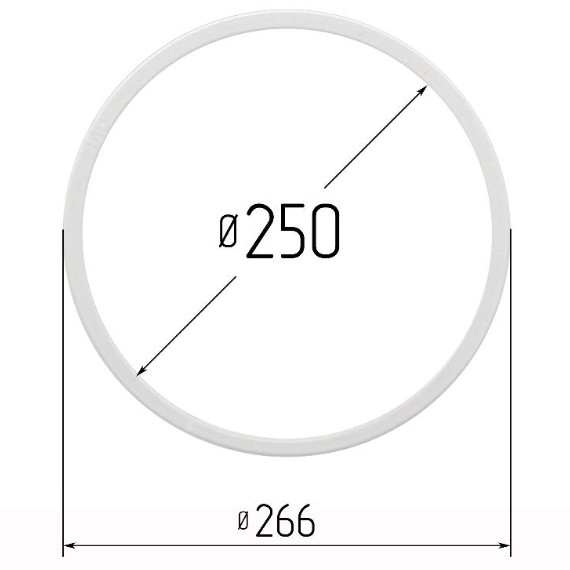 Кольцо прозрачное Ø 250 мм