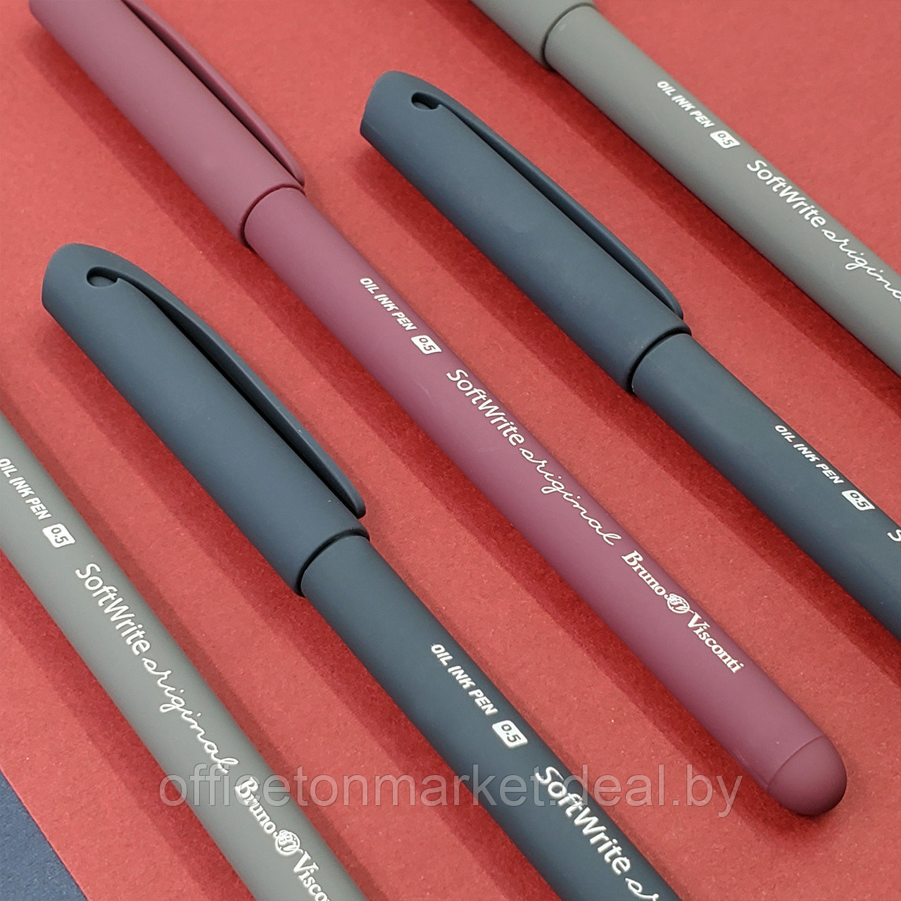 Ручка шариковая Bruno Visconti "SoftWrite. Original", 0.5 мм, ассорти, стерж. синий - фото 3 - id-p224534118