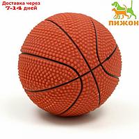 Игрушка пищащая малая "Мяч баскетбольный" 5,5 см