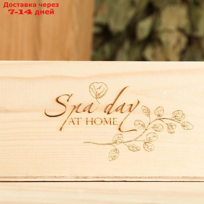 Ящик деревянный "Spa day at home", 24.5×14×8 см - фото 3 - id-p226954656