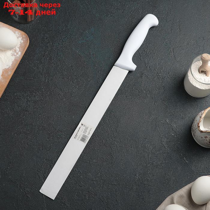 Нож для бисквита, мелкие зубчики, ручка пластик, рабочая поверхность 29,5 см (12") - фото 2 - id-p226952410