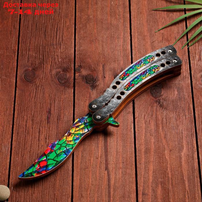 Сувенир деревянный "Нож Бабочка" разноцветный - фото 1 - id-p226977666