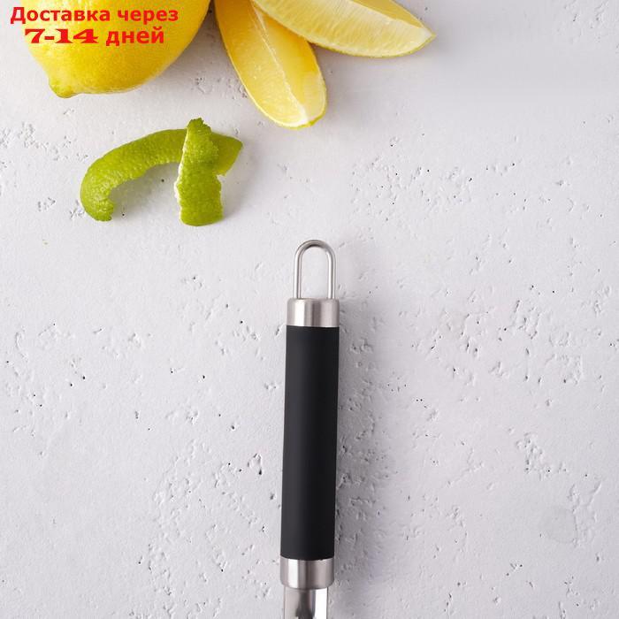 Овощечистка вертикальная Доляна "Нео", 18,5 см, ручка soft-touch - фото 4 - id-p226974000