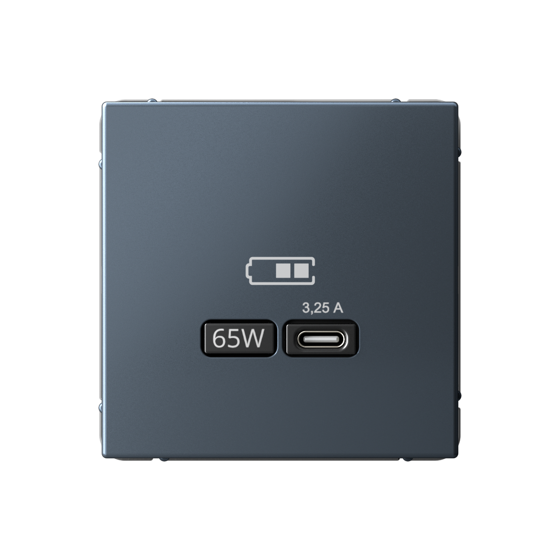 USB розетка тип-C 65W высокоскор.зарядка QC, PD, цвет Грифель (Schneider Electric ArtGallery) - фото 1 - id-p226695592