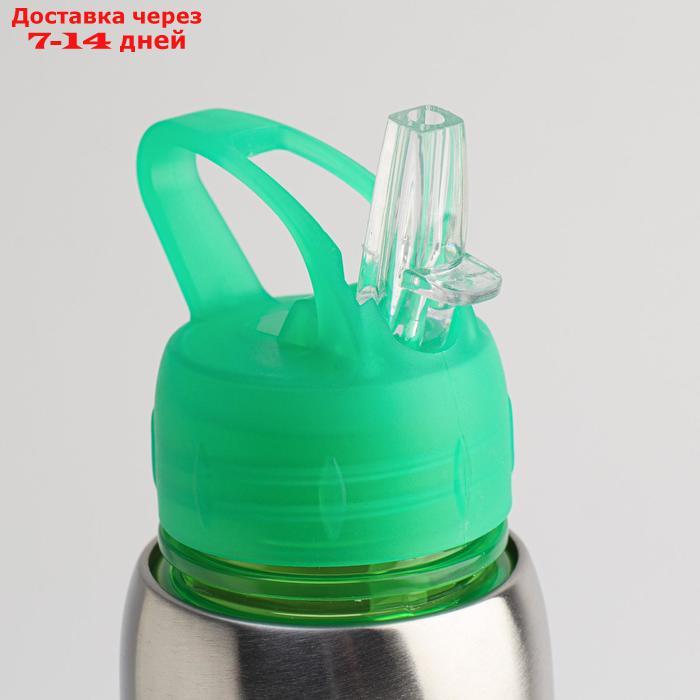 Бутылка для воды "Альби", велосипедная, 650 мл, 25 х 6 см, зелёный - фото 3 - id-p226950919