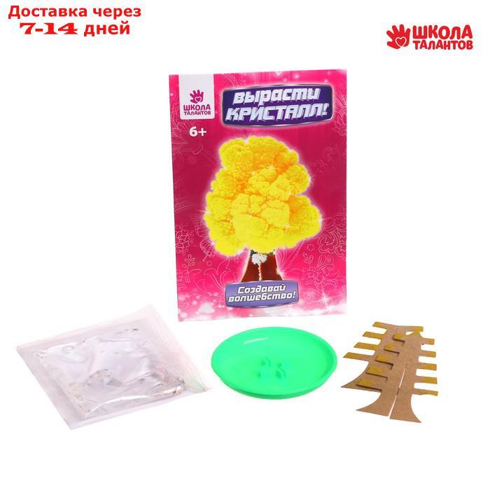 Набор для выращивания кристалла "Волшебное дерево" цвет жёлтый - фото 1 - id-p226988789