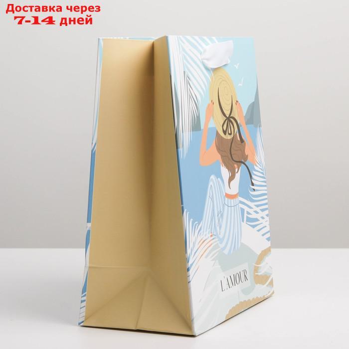 Пакет ламинированный вертикальный "Любовь", MS 18 × 23 × 10 см - фото 2 - id-p226983036