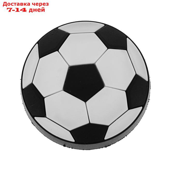 Ручка кнопка детская KID 014, "Футбольный мяч", резиновая, белая/черная - фото 2 - id-p226972445