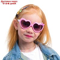 Очки солнцезащитные детские, UV350, линза 5х6 см, ширина 13 см, дужка 13 см, микс