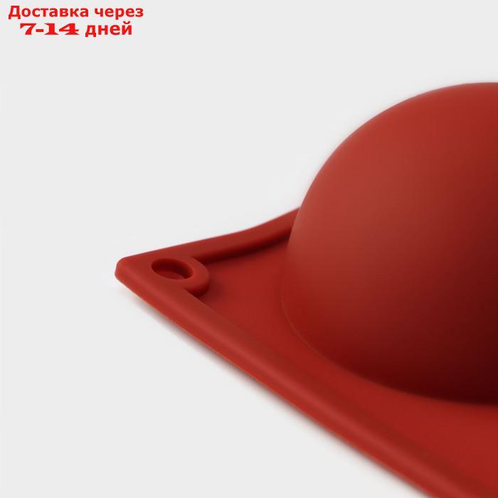 Форма для выпечки Доляна "Полусфера", 29,5×17 см, 5 ячеек (d=8 см), цвет МИКС - фото 5 - id-p226958101