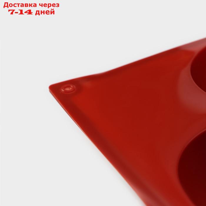 Форма для выпечки Доляна "Полусфера", 29,5×17 см, 5 ячеек (d=8 см), цвет МИКС - фото 6 - id-p226958101