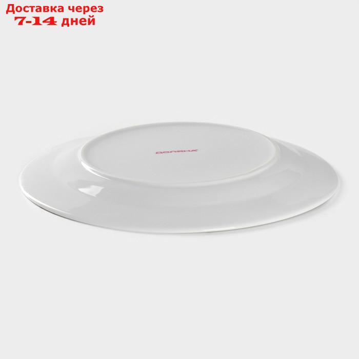 Тарелка обеденная Доляна "Мрамор", d=24 см, цвет серый - фото 3 - id-p226958119