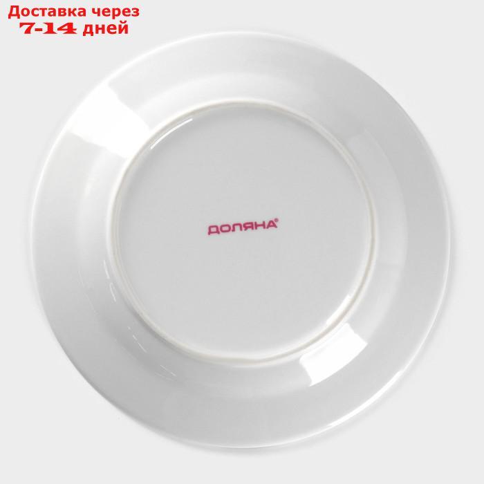 Тарелка обеденная Доляна "Мрамор", d=24 см, цвет серый - фото 4 - id-p226958119